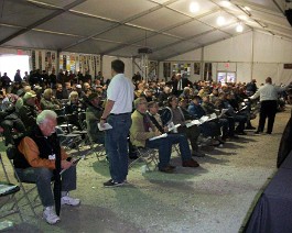 Leroy Hartung Auction 2011 100_4036 Bidders on first day of auction.