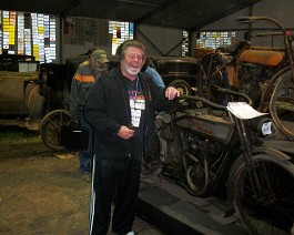 Leroy Hartung Auction 2011 100_4054 Shappy can't believe that he just bought the most original 1912 Harley Davidson in the world.