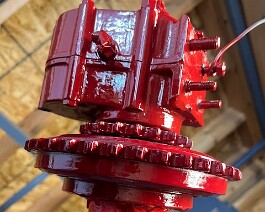 1915 Indian V-Twin 2025-06-13 1735 New paint was applied to the completely assembled transmission.