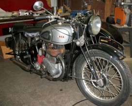 1939 BSA with Murphy Side Car M-20 500CC (engine #23425)